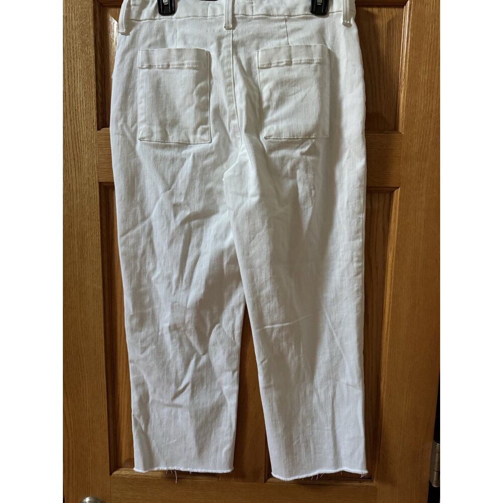 Frank and Eileen Italian Performance Linen Kinsale The Trouser White Size 10 - Picture 4 of 8